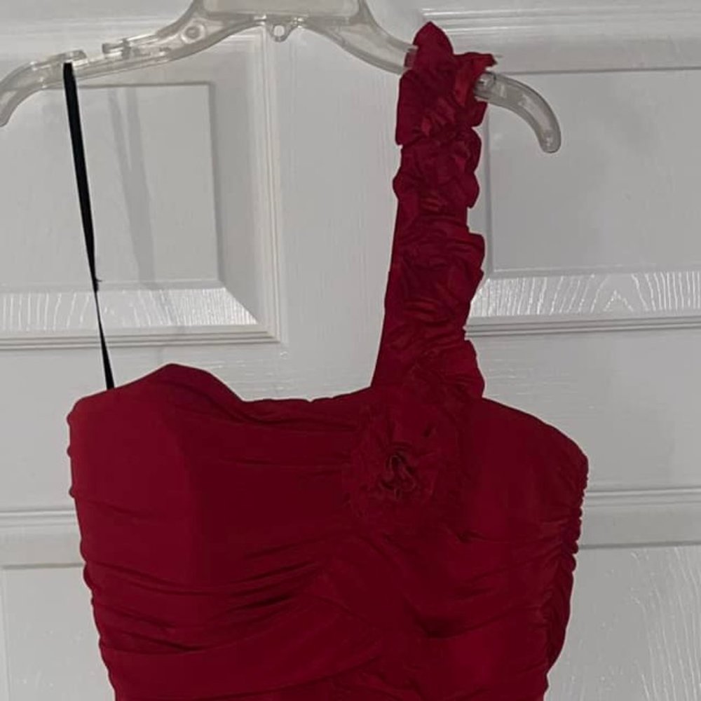 Women's Evening Wear sz. 14 Enfocus Studios RED  zip up back--